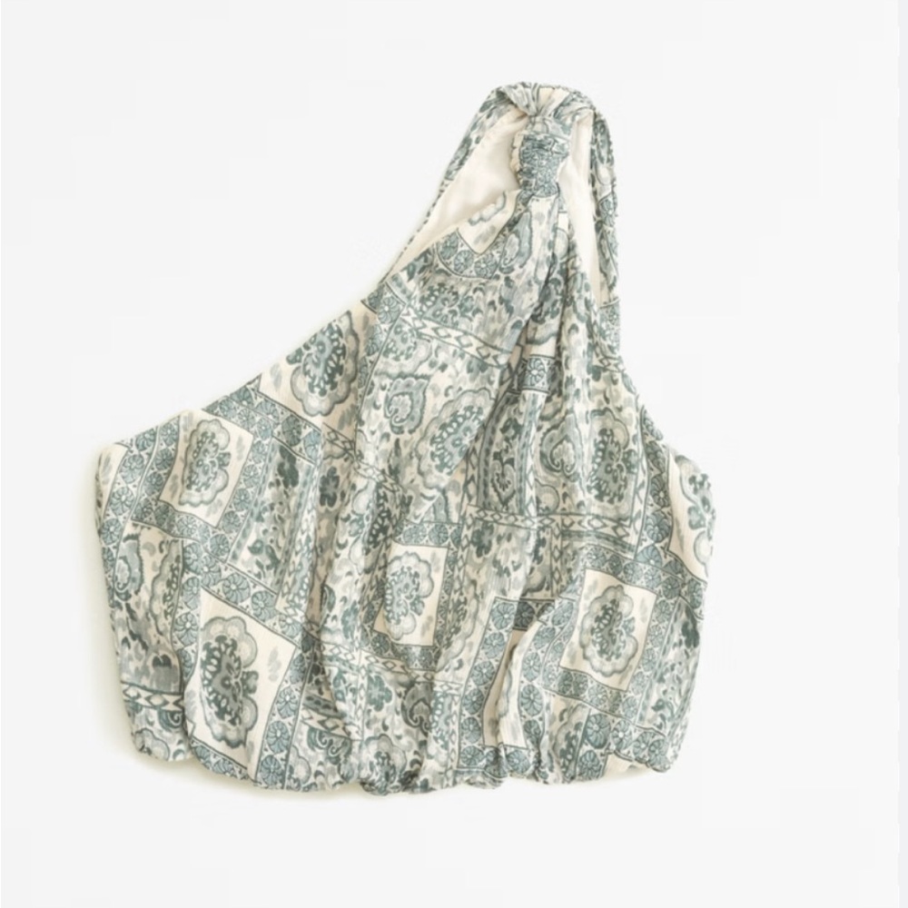 A& F Crinkle Asymmetrical Top